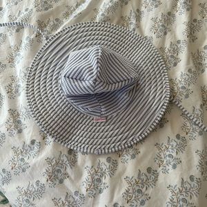 EUC Ruffle Butts Seersucker Swim Hat